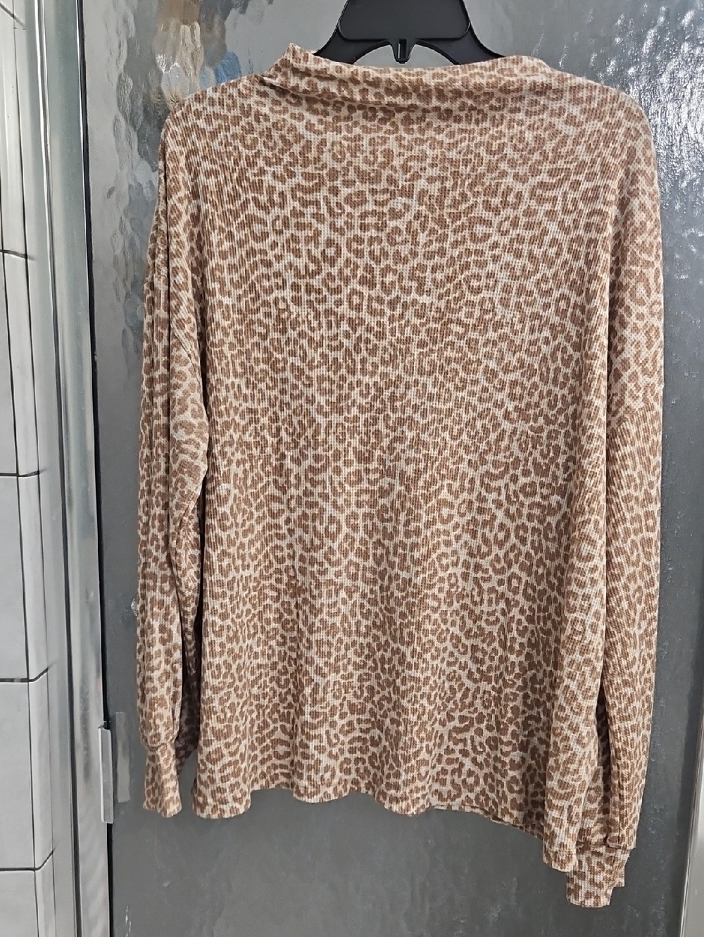 beachlunchlounge Brown & Cream Leopard Print Top